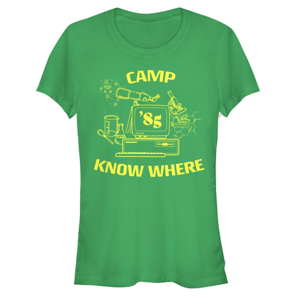 Netflix - Stranger Things - Logo Camp Know Where - Frauen T-Shirt - Irischgrün - Vorne