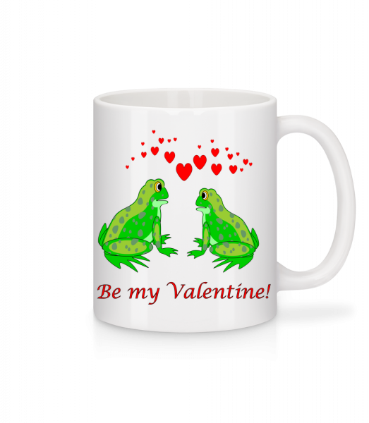Frogs Be My Valentine - Tasse - Weiß - Vorn