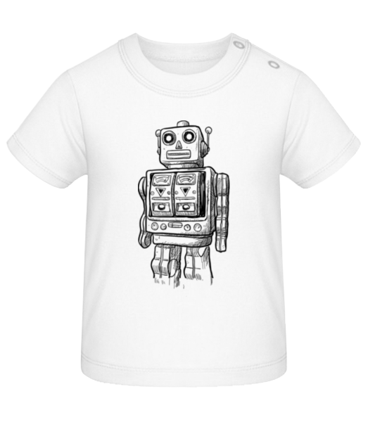 Baby Robot - Baby T-Shirt - White - Front