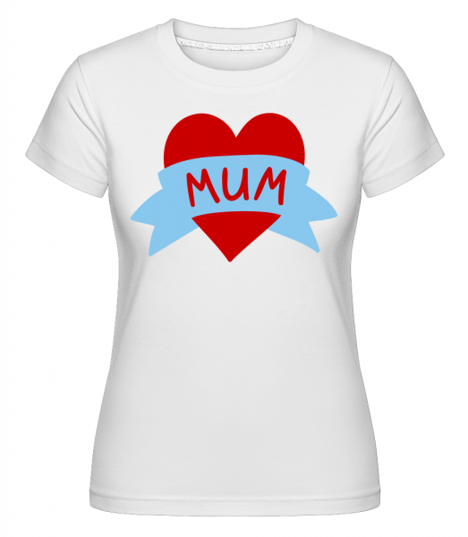 Mum Heart Icon -  Shirtinator Women's T-Shirt - White - Vorn