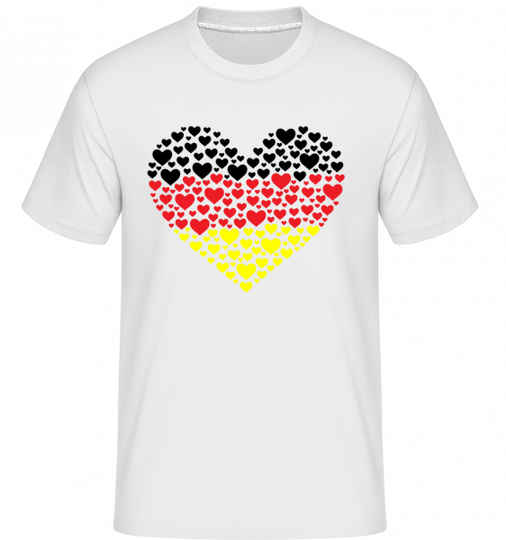 Hearts Germany -  Shirtinator Men's T-Shirt - White - Vorn