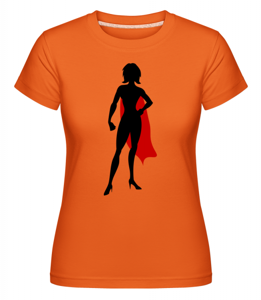 Superhero Mum -  Shirtinator Women's T-Shirt - Orange - Front