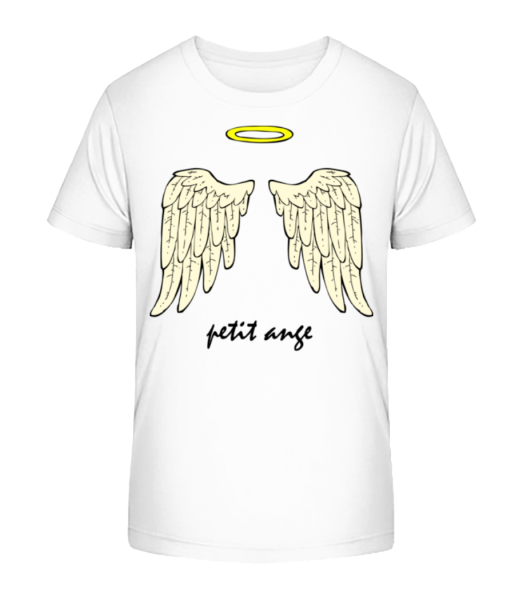 Petit Ange - Kinder Bio T-Shirt Stanley Stella - Weiß - Vorne