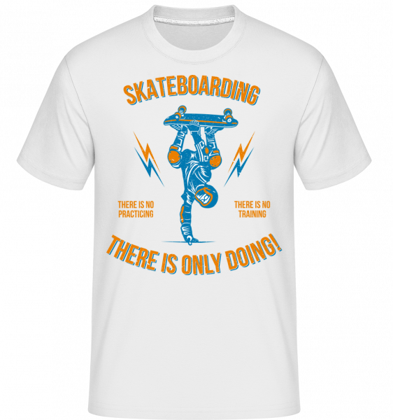 Skateboarding -  Shirtinator Men's T-Shirt - White - Front