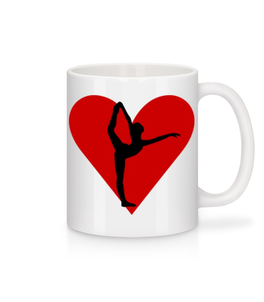 Yoga Heart - Mug - White - Front