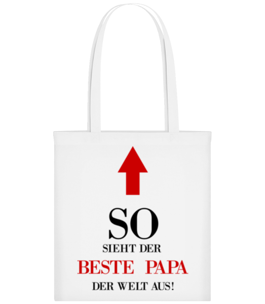 Der Beste Papa Der Welt - Stofftasche - Weiß - Vorne