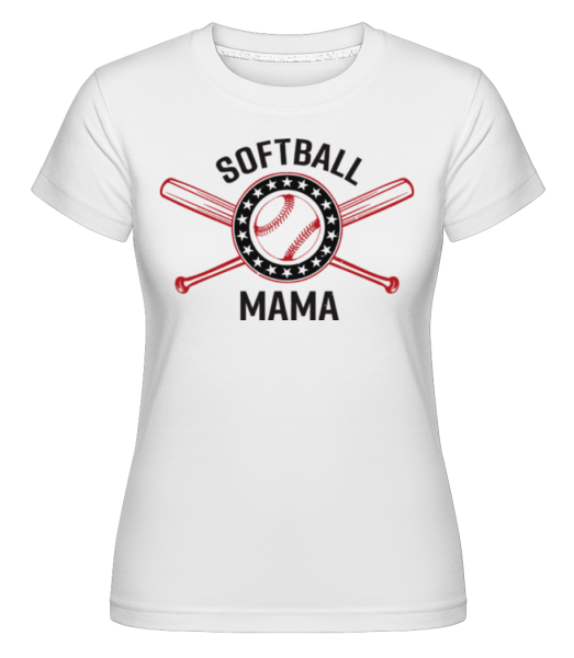 Softball Mama - Shirtinator Frauen T-Shirt - Weiß - Vorne
