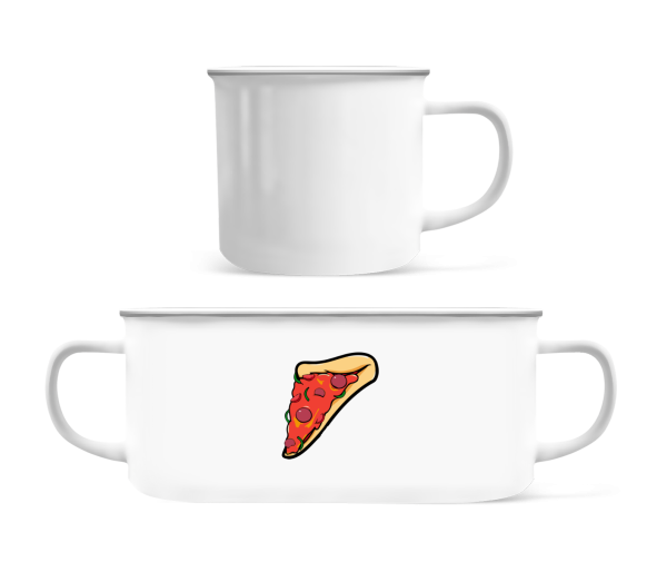 Pizza Part - Enamel-cup - White - Front