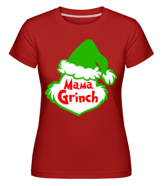 Mama Grinch -  Shirtinator Women's T-Shirt - Red - Front