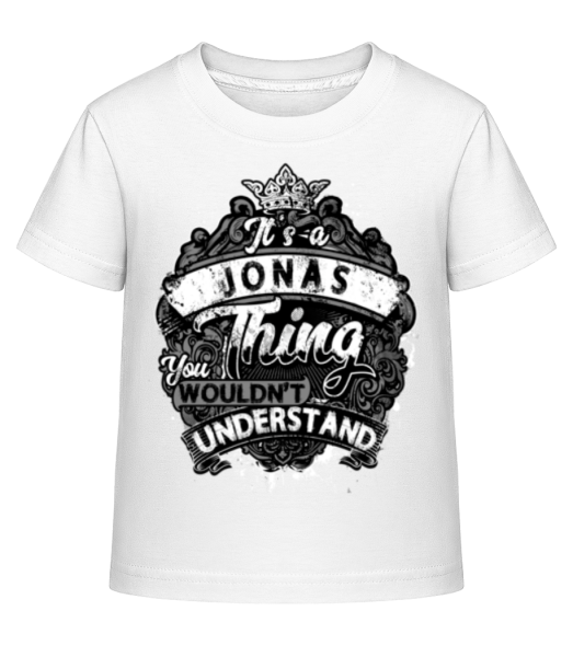 It's A Jonas Thing - Kid's Shirtinator T-Shirt - White - Front