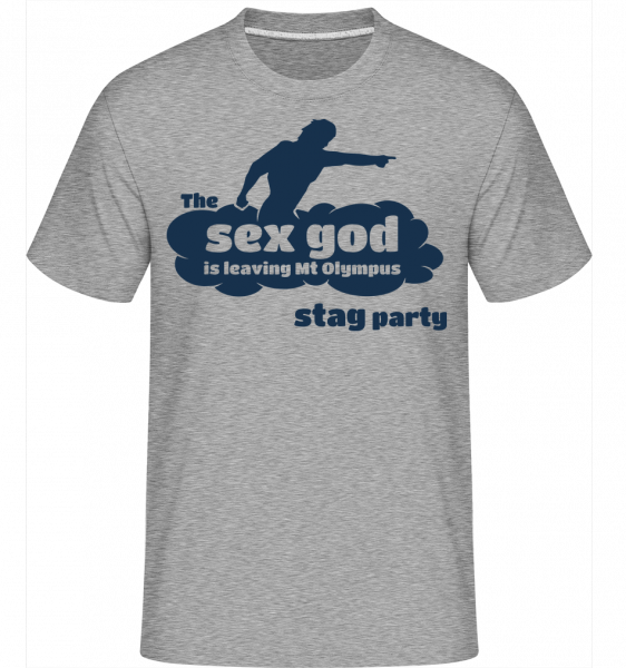 Stag Party Sex God -  Shirtinator Men's T-Shirt - Heather grey - Vorn