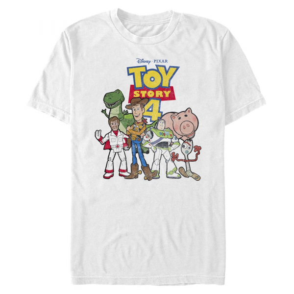 Pixar - Toy Story - Skupina Toy Crew - Männer T-Shirt - Weiß - Vorne