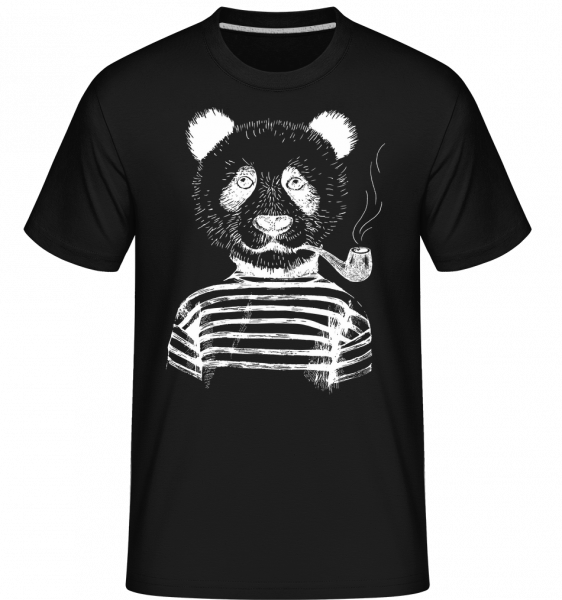 Hipster Panda -  Shirtinator Men's T-Shirt - Black - Vorn