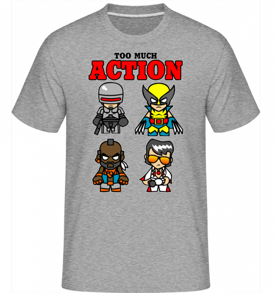 Action -  Shirtinator Men's T-Shirt - Heather grey - Front