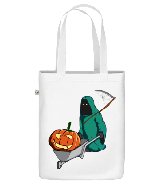 Halloween Grim Reaper - Organic tote bag - White - Front