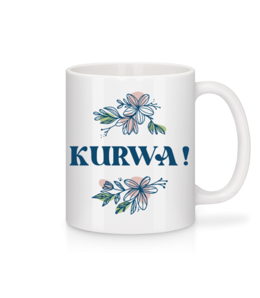 Kurwa - Tasse - Weiß - Vorne