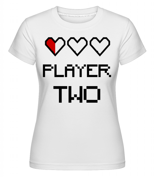 Player Two -  Shirtinator Women's T-Shirt - White - Vorn