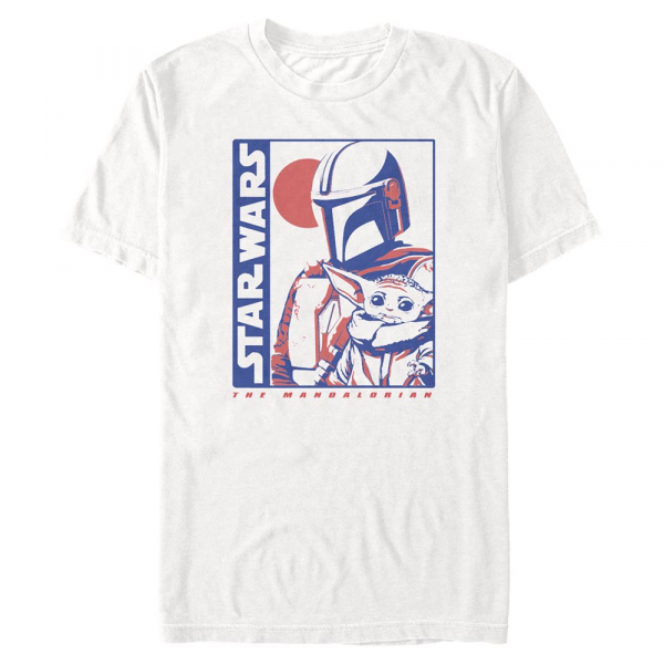 Star Wars - The Mandalorian - Mando & Child Childs Way - Men's T-Shirt - White - Front