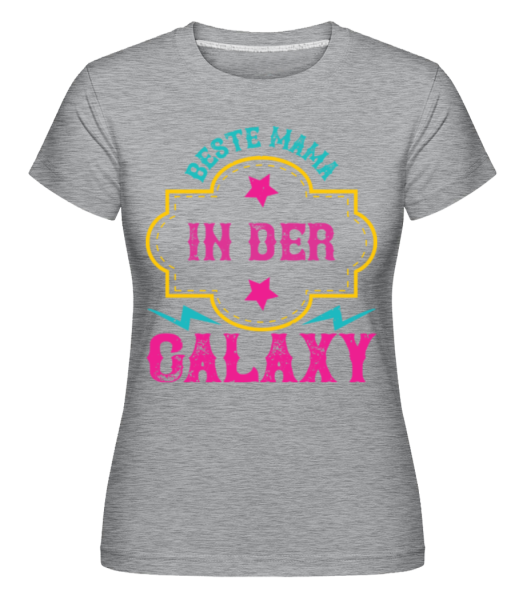 Beste Mama In Der Galaxy - Shirtinator Frauen T-Shirt - Grau meliert - Vorne