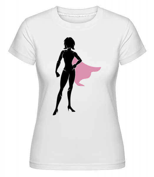 Superwoman Silhouette -  Shirtinator Women's T-Shirt - White - Vorn