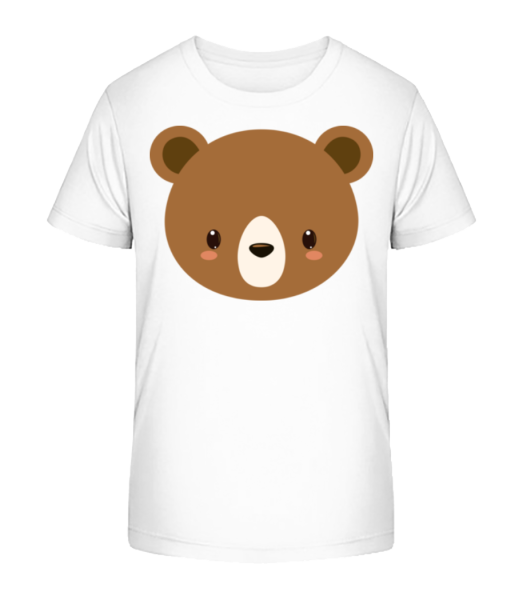 Bear Comic - Kid's Bio T-Shirt Stanley Stella - White - Front