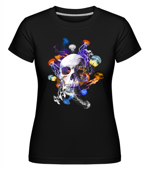 Skull Jellyfish -  Shirtinator Women's T-Shirt - Black - Vorn