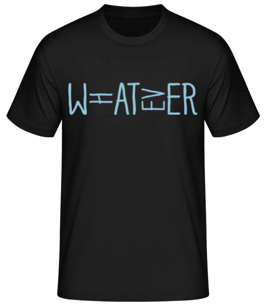 What Ever Water - Männer Basic T-Shirt - Schwarz - Vorne