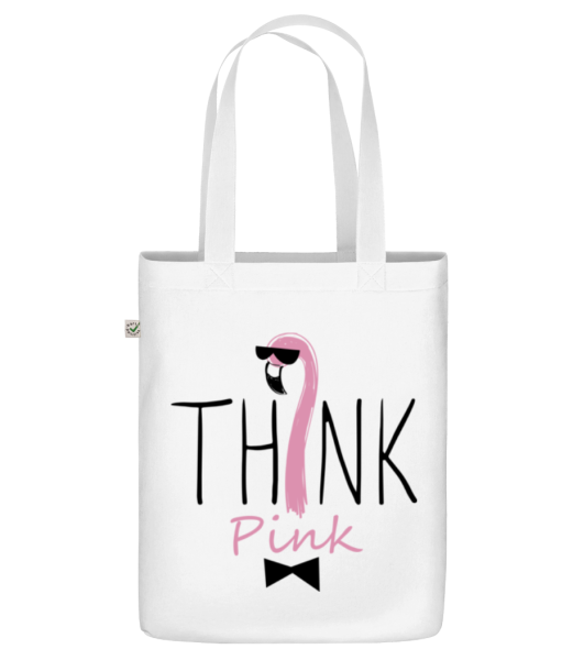 Think Pink - Bio Tasche - Weiß - Vorne