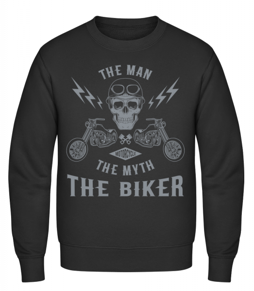 The Man The Myth The Biker - Classic Set-In Sweatshirt - Black - Vorn