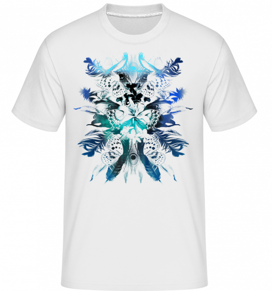 Feathers And Butterflies -  Shirtinator Men's T-Shirt - White - Vorn