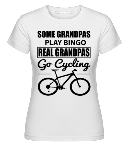 Real Granpas Go Cycling - Shirtinator Frauen T-Shirt - Weiß - Vorne