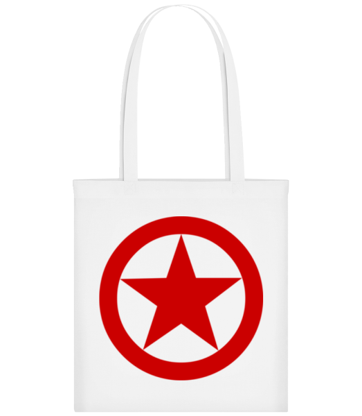 Star In Circle Logo - Tote Bag - White - Front
