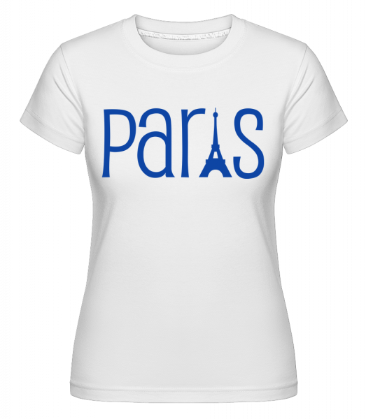 Paris Stroke -  Shirtinator Women's T-Shirt - White - Front