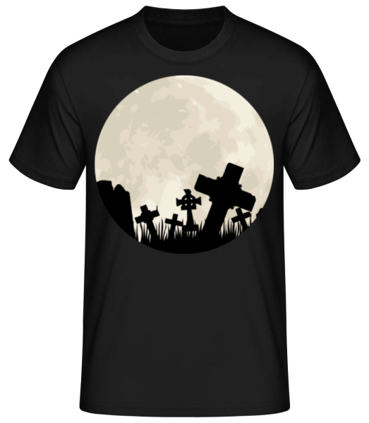 Gothic Scenery Circle - Men's Basic T-Shirt - Black - Front
