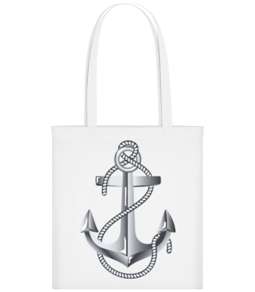 Anchor Rope Comic Silver - Tote Bag - White - Front