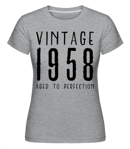 Vintage 1958 Aged To Perfection -  Shirtinator Women's T-Shirt - Heather grey - Vorn