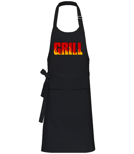 Grill - Professional Apron - Black - Front