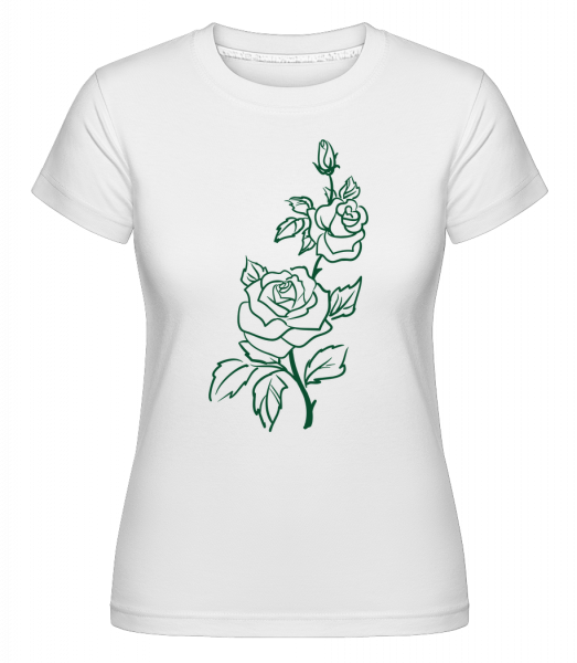 Rose Comic - Shirtinator Frauen T-Shirt - Weiß - Vorn
