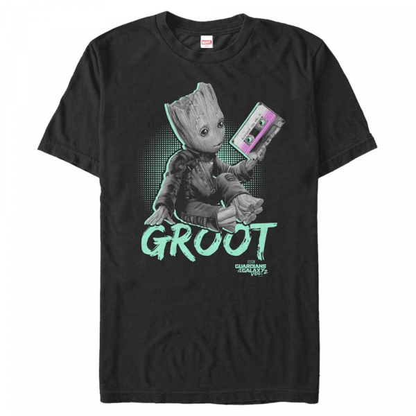 Marvel - Groot Neon Baby - Men's T-Shirt - Black - Front