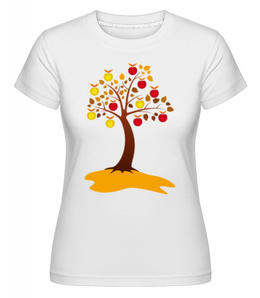 Apple Tree Autumn -  Shirtinator Women's T-Shirt - White - Front