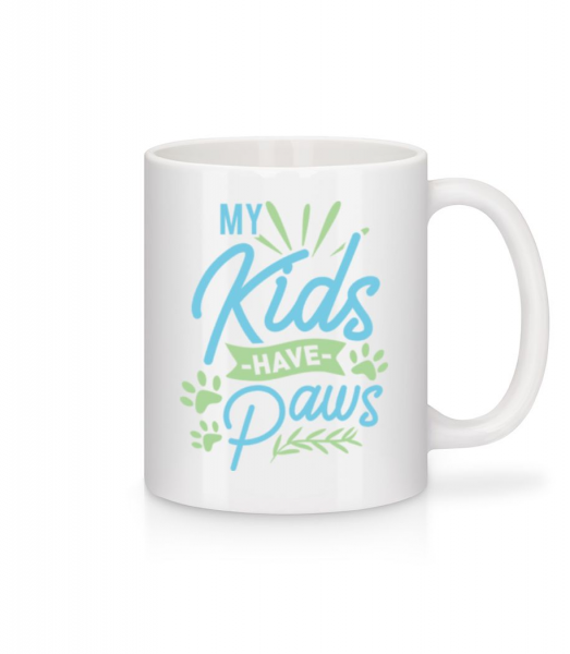 My Kids Have Paws - Mug - White - Front
