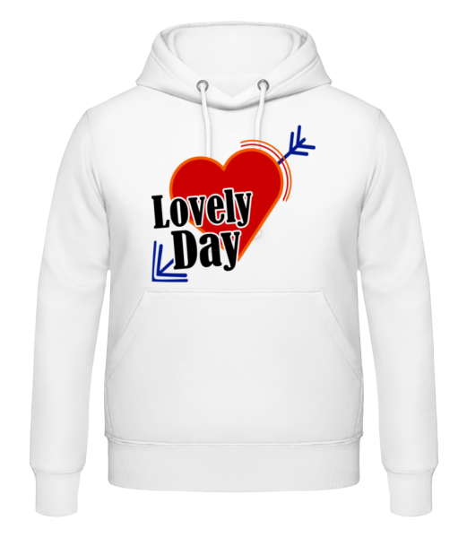 Lovely Day - Men's Hoodie - White - Front