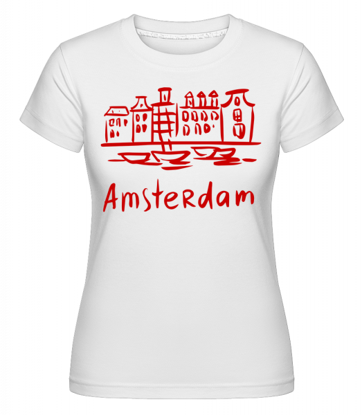 Amsterdam Chinese Style -  Shirtinator Women's T-Shirt - White - Vorn