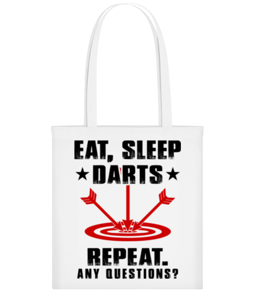 Eat Sleep Darts Repeat - Tote Bag - White - Front