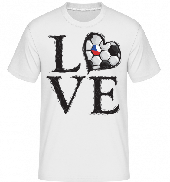 Football Love Czech Republic -  Shirtinator Men's T-Shirt - White - Vorn