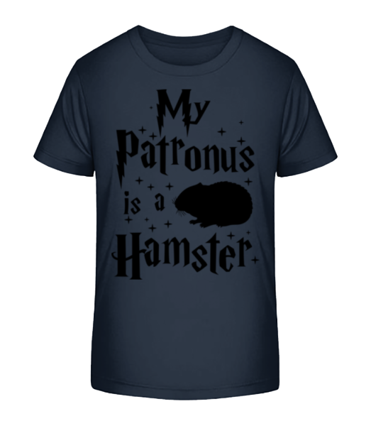 My Patronus Is A Hamster - Kinder Bio T-Shirt Stanley Stella - Marine - Vorne