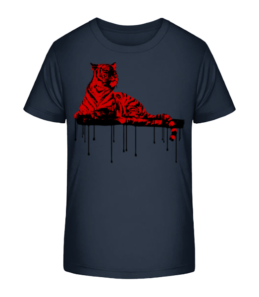 Red Tiger - Kid's Bio T-Shirt Stanley Stella - Navy - Front