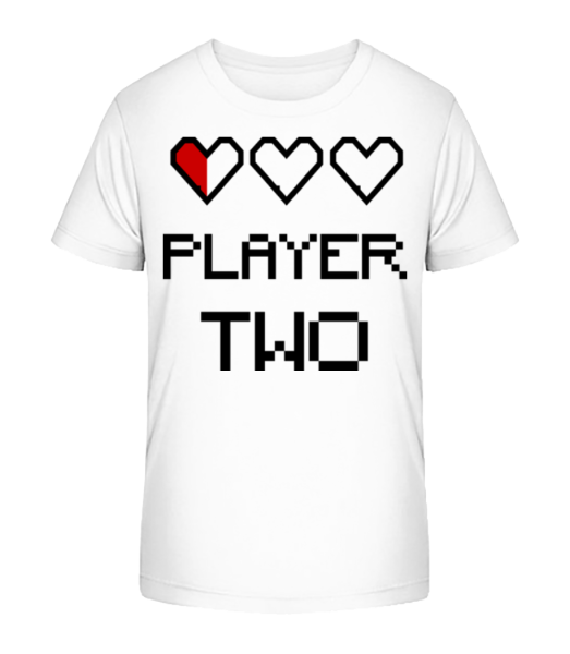Player Two - Kinder Bio T-Shirt Stanley Stella - Weiß - Vorne