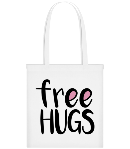 Free Hugs - Stofftasche - Weiß - Vorne