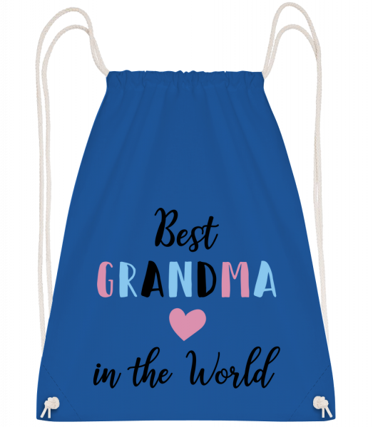 Best Grandma In The World - Turnbeutel - Royalblau - Vorn